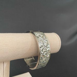 Silver glitter bracelet